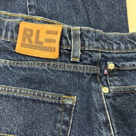 Rl Polo Jeans Ralph Lauren Men Heritage Jeans Dark Wash 34 x 26. - Picture 5 of 7